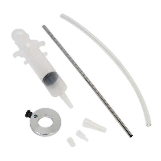Sealey Motorcycle Fork Oil Level Gauge With Top-Up Syringe 70ml Capacity MS033