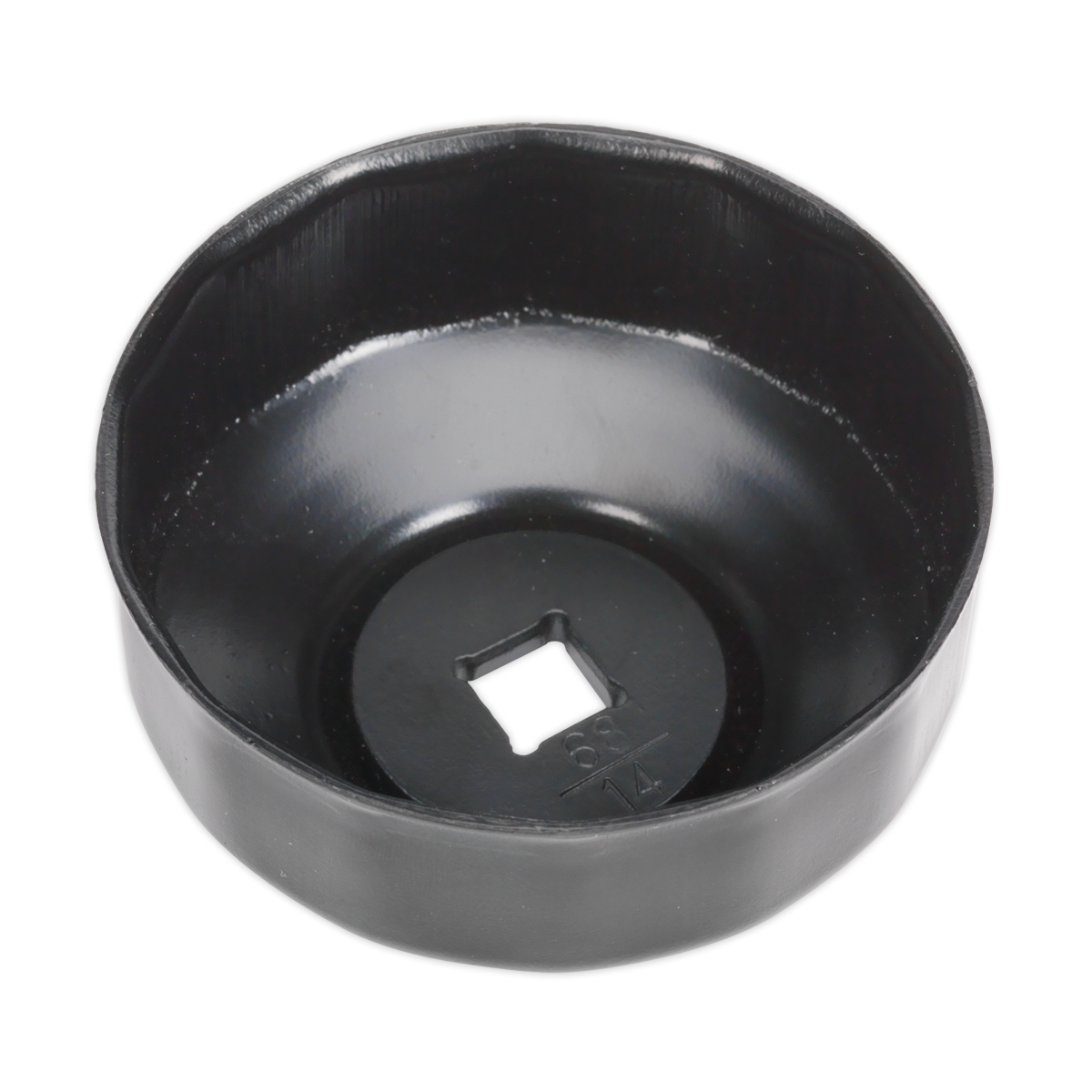 Sealey Oil Filter Cap Wrench 68mm x 14 Flutes 3/8" Low Profile Design MS045