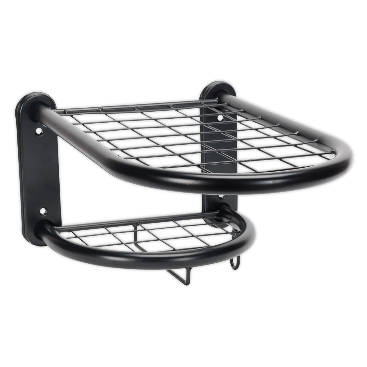Sealey Motorcycle Helmet & Gear Tidy Wall Mounting Unit Capacity 15kg MS080