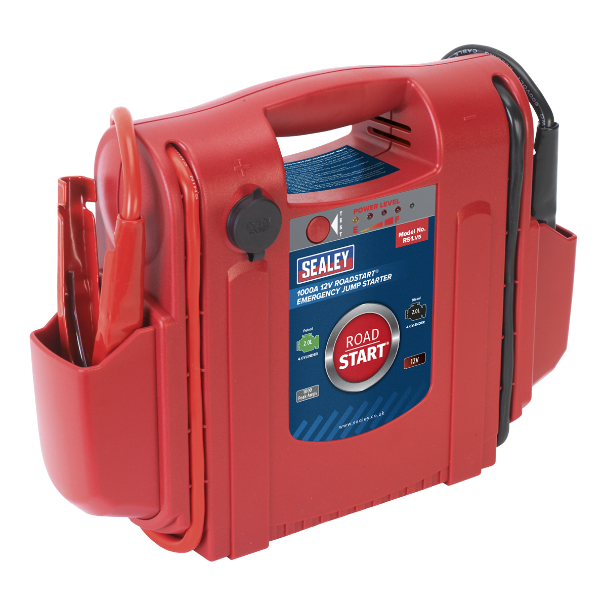 Sealey 1000A 12V RoadStart Emergency Jump Starter Battery Power Booster RS1