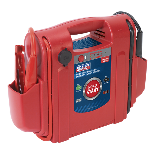 Sealey 1000A 12V RoadStart Emergency Jump Starter Battery Power Booster RS1
