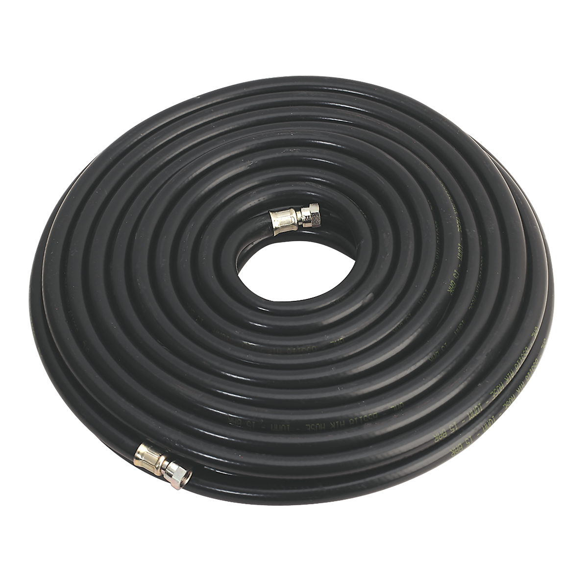 Sealey Air Hose 20m x Ø10mm With 1/4" BSP Swivel Unions Heavy Duty AH20RX/38