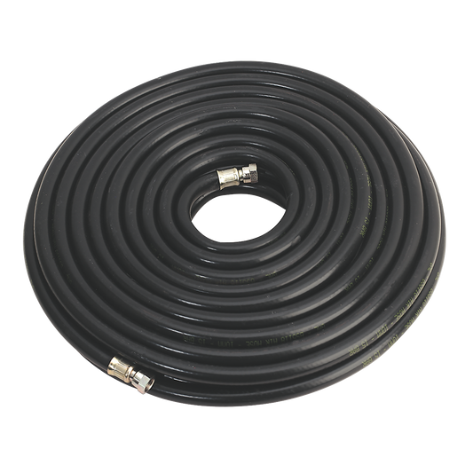 Sealey Air Hose 20m x Ø10mm With 1/4" BSP Swivel Unions Heavy Duty AH20RX/38