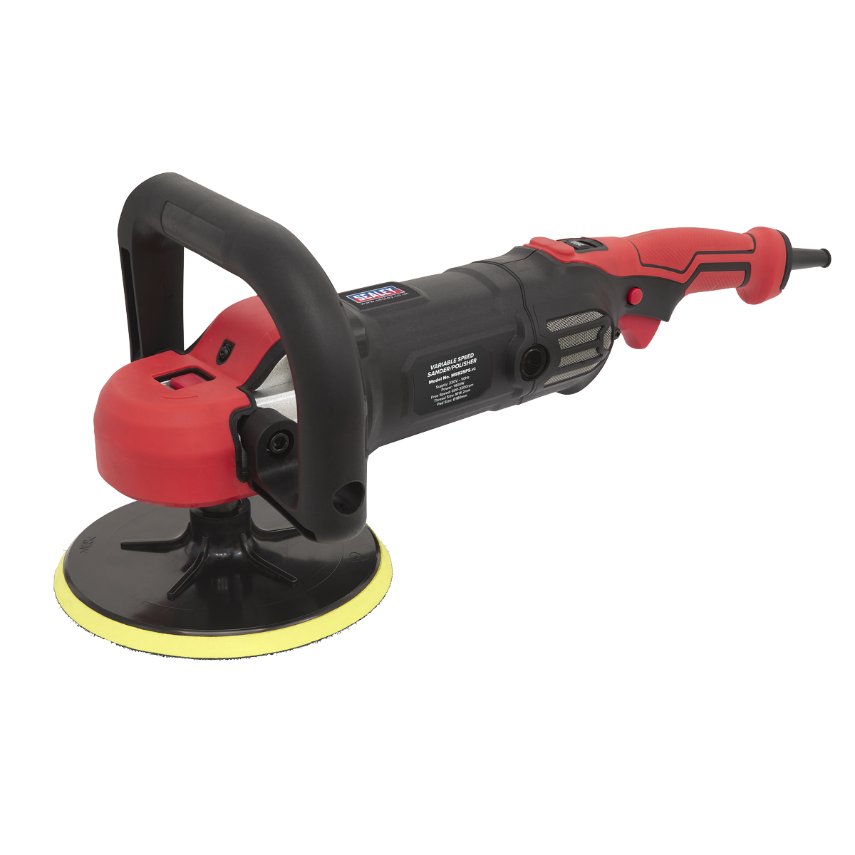 Sealey Ø180mm Variable Speed Sander/Polisher With Spindle Lock 1400W MS925PS