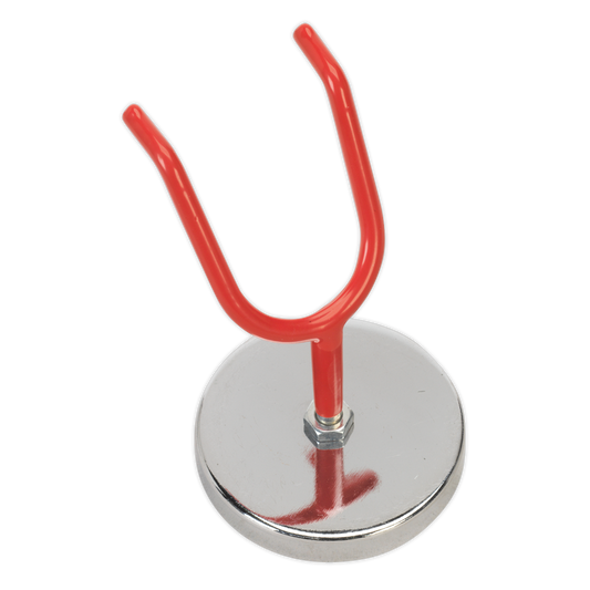 Sealey Magnetic Spray Gun Holder 50mm Wide Steel Hook 4.5kg Capacity MSH01