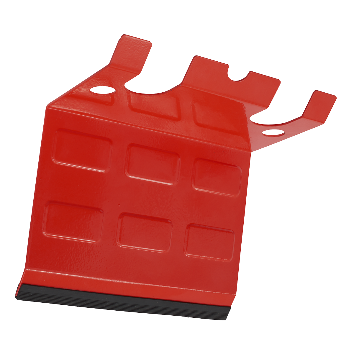 Sealey Heavy Duty Magnetic Spray Gun Holder PVC Bumper - 2 Gun Red MSH03