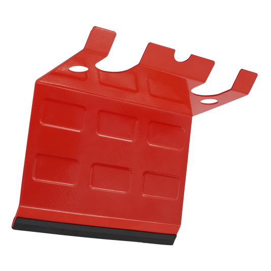 Sealey Heavy Duty Magnetic Spray Gun Holder PVC Bumper - 2 Gun Red MSH03