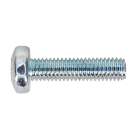 Sealey Machine Screw M5 x 20mm Pan Head Pozi Zinc DIN 7985Z Pack of 100 MSP520