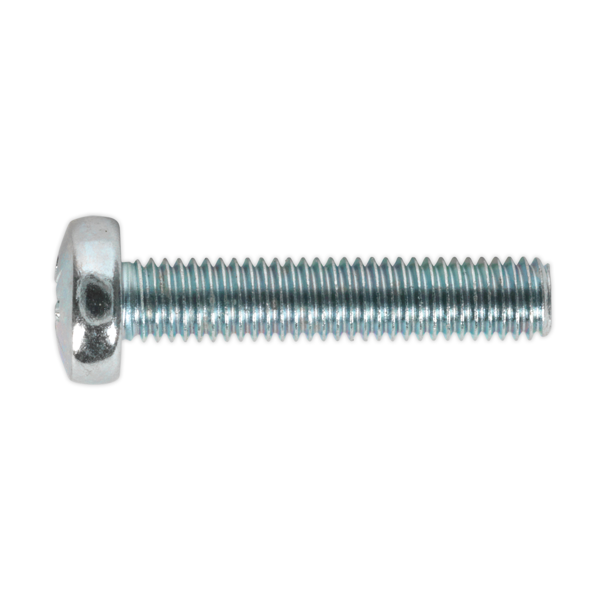 Sealey Machine Screw M5 x 25mm Pan Head Pozi Zinc DIN 7985z Pack of 50 MSP525