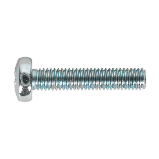Sealey Machine Screw M5 x 25mm Pan Head Pozi Zinc DIN 7985z Pack of 50 MSP525