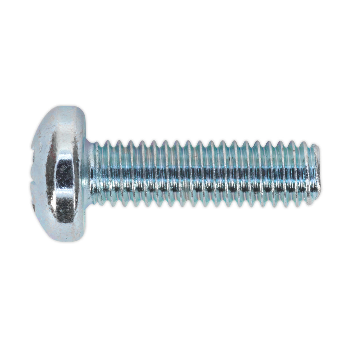 Sealey Machine Screw M6 x 20mm Pan Head Pozi Zinc DIN 7985z Pack of 50 MSP620