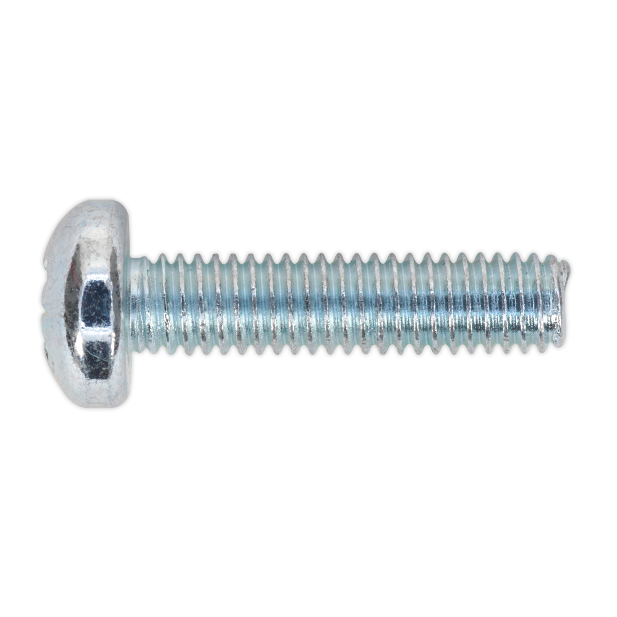 Sealey Machine Screw M6 x 25mm Pan Head Pozi Zinc DIN 7985z Pack of 50 MSP625