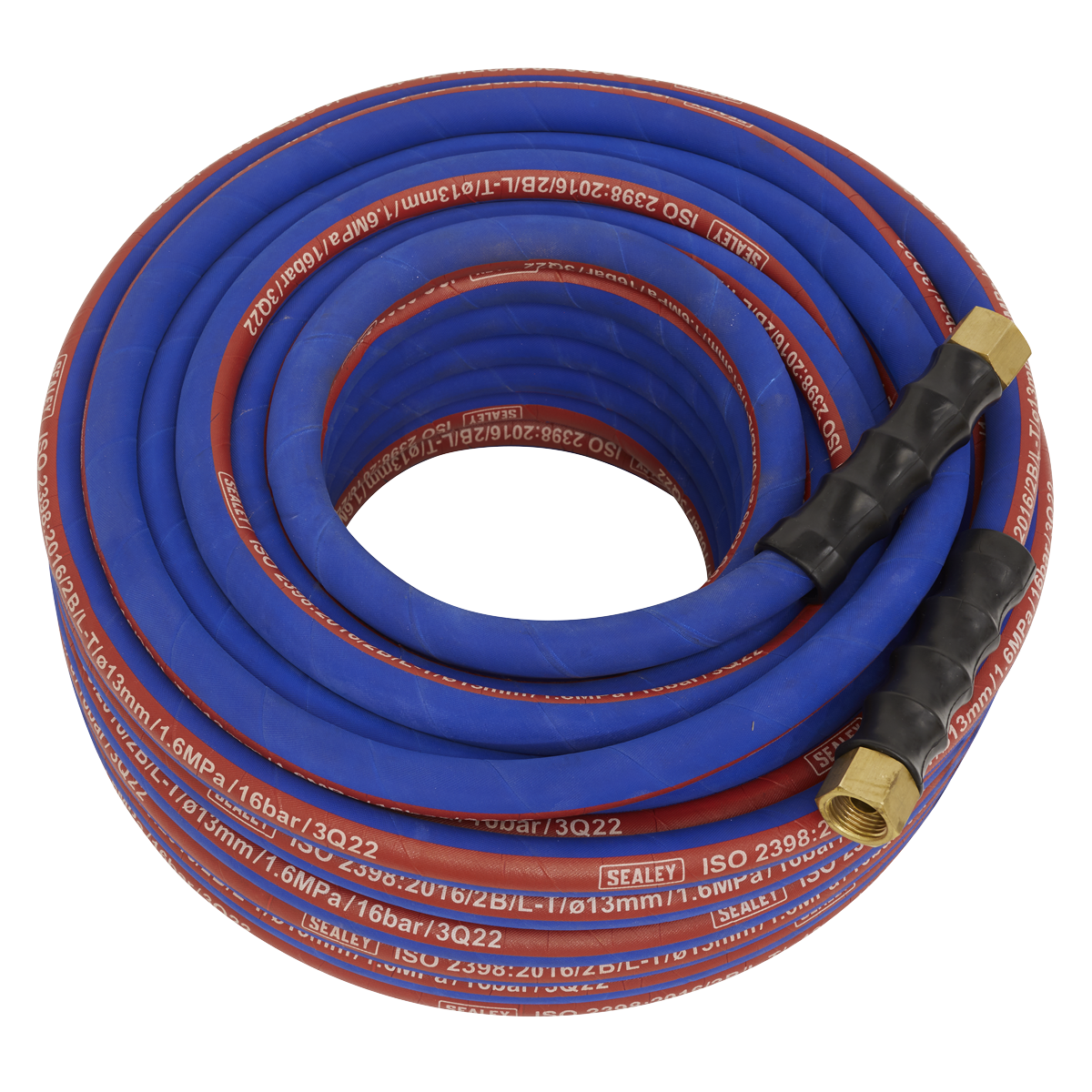 Sealey Air Hose 30m x Ø13mm With 1/2" BSP Unions Extra Heavy Duty AH30R/12