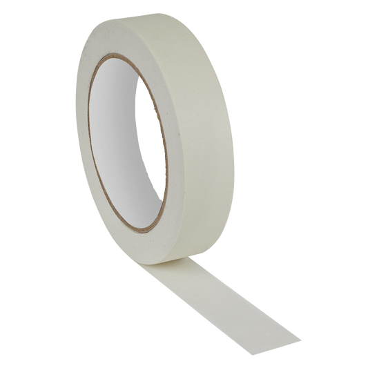 Sealey Masking Tape General Purpose 24mm x 50m Up to 60°C - White MTG24P