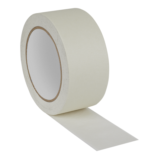 Sealey Masking Tape General Purpose 48mm x 50m Up to 60°C - White MTG48P