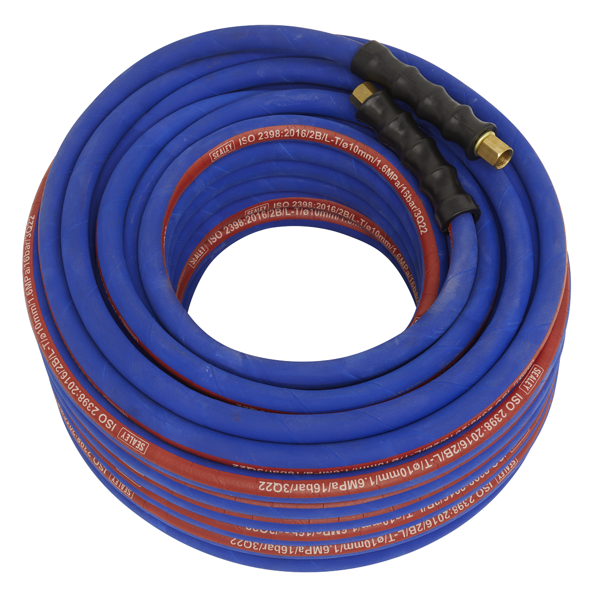 Sealey Air Hose 30m x Ø10mm With 1/4" BSP Unions Extra Heavy Duty AH30R/38