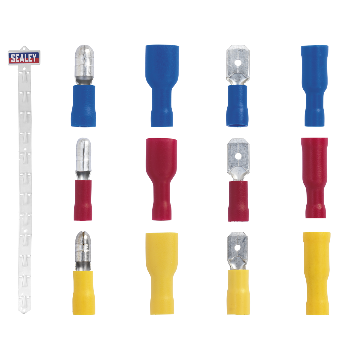 Sealey Clip Strip Deal - Mixed Electrical Insulated Terminals Socket MTSET