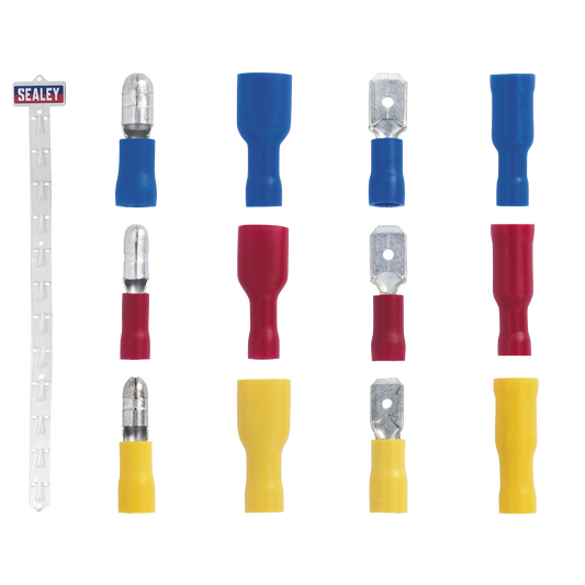 Sealey Clip Strip Deal - Mixed Electrical Insulated Terminals Socket MTSET
