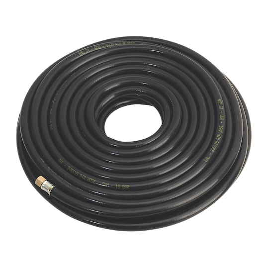 Sealey 30m x Ø8mm Heavy Duty Air Hose With 1/4" BSP Unions Silicone-Free AH30RX