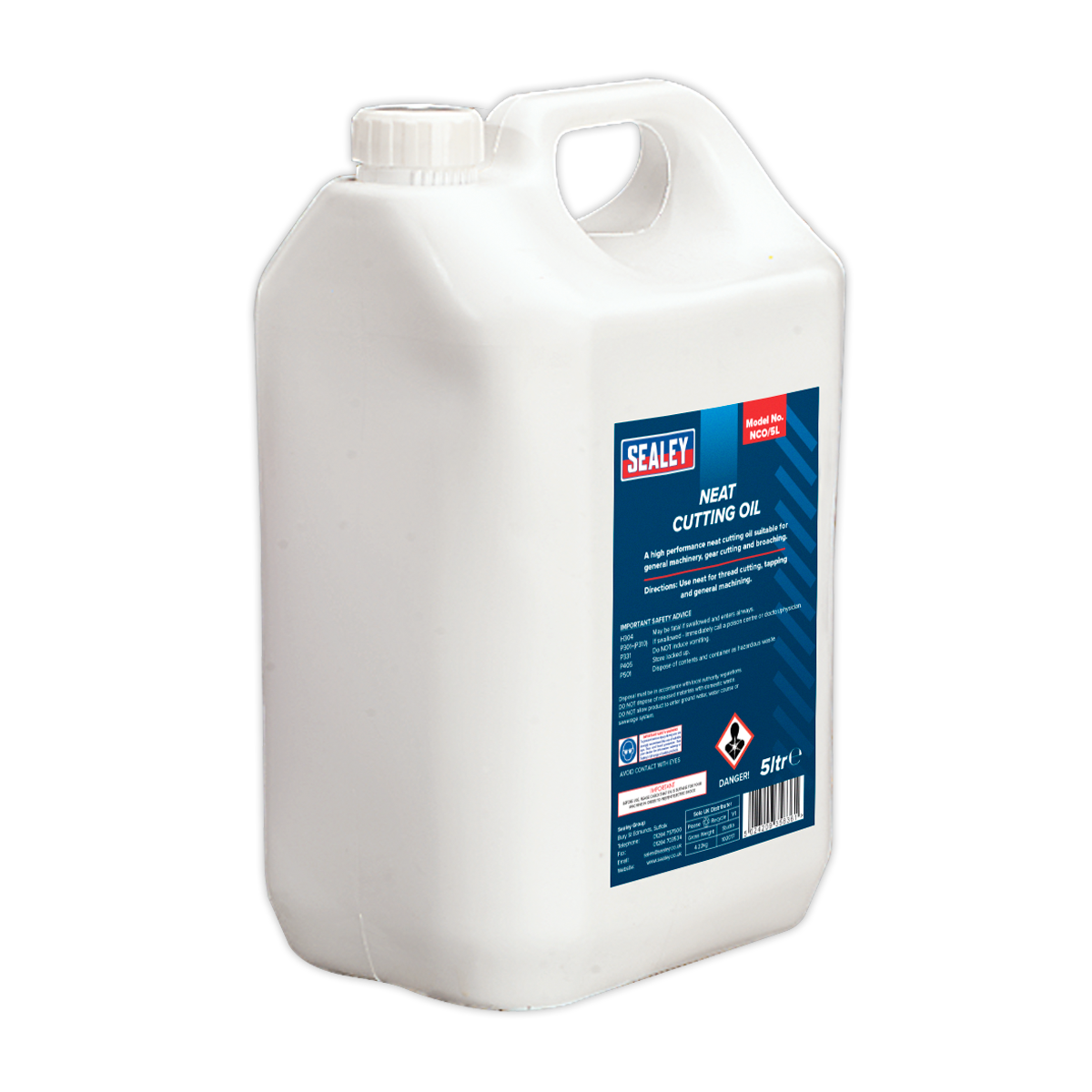 Sealey 5 Litres Neat Cutting Oil For Lubricating & Cooling Drill Bits NCO/5L