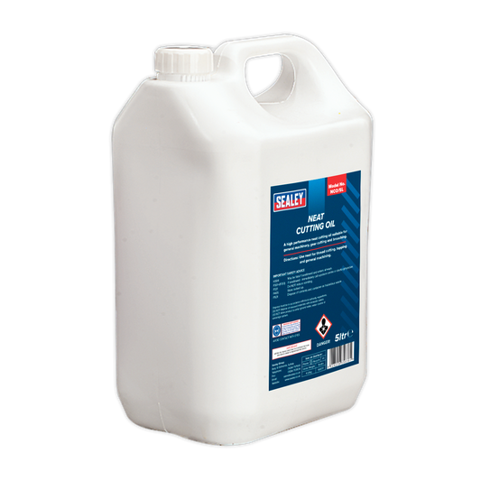 Sealey 5 Litres Neat Cutting Oil For Lubricating & Cooling Drill Bits NCO/5L