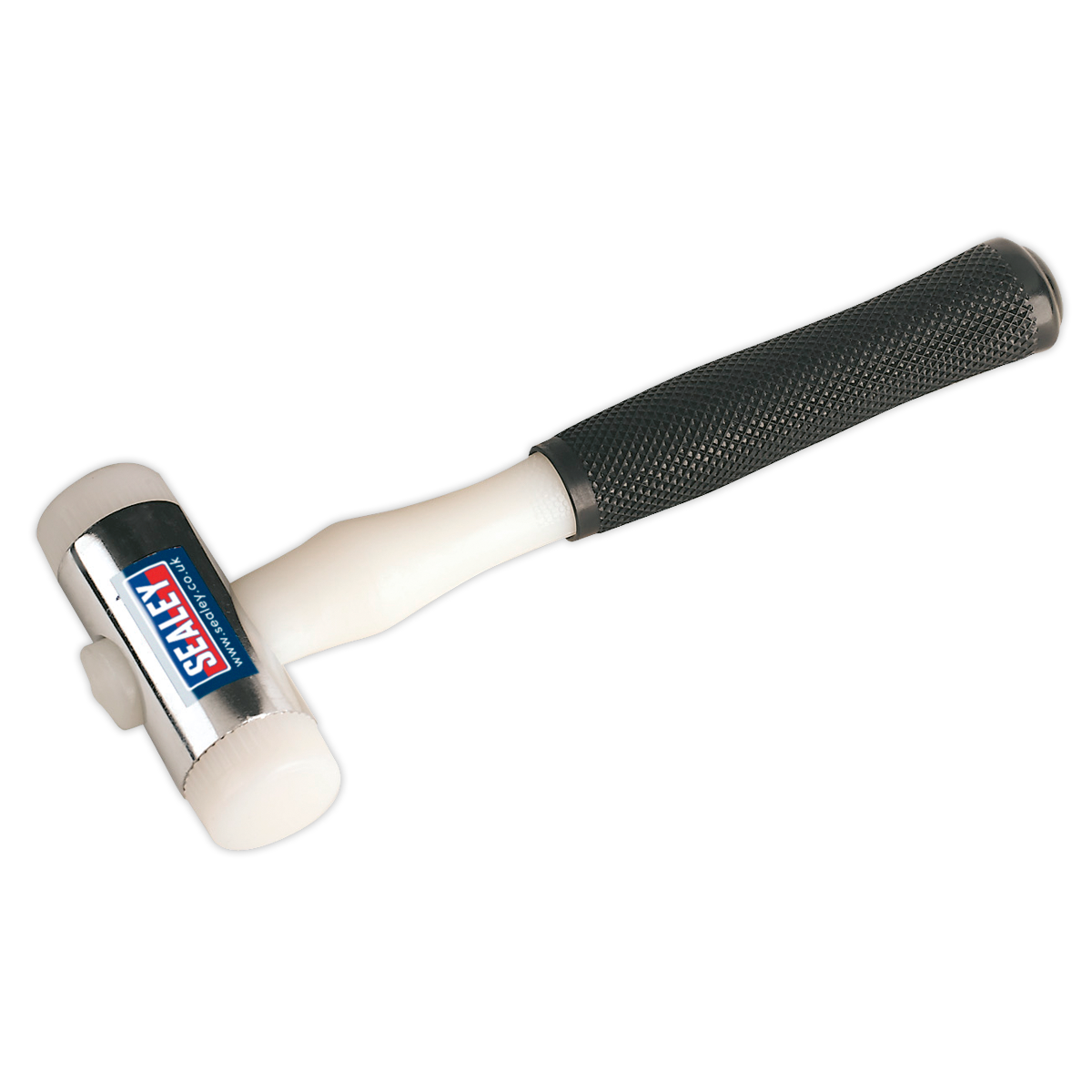 Sealey Durable Nylon Faced Hammer Chrome Plated Zinc Head 1.25lb 0.56kg NFH15