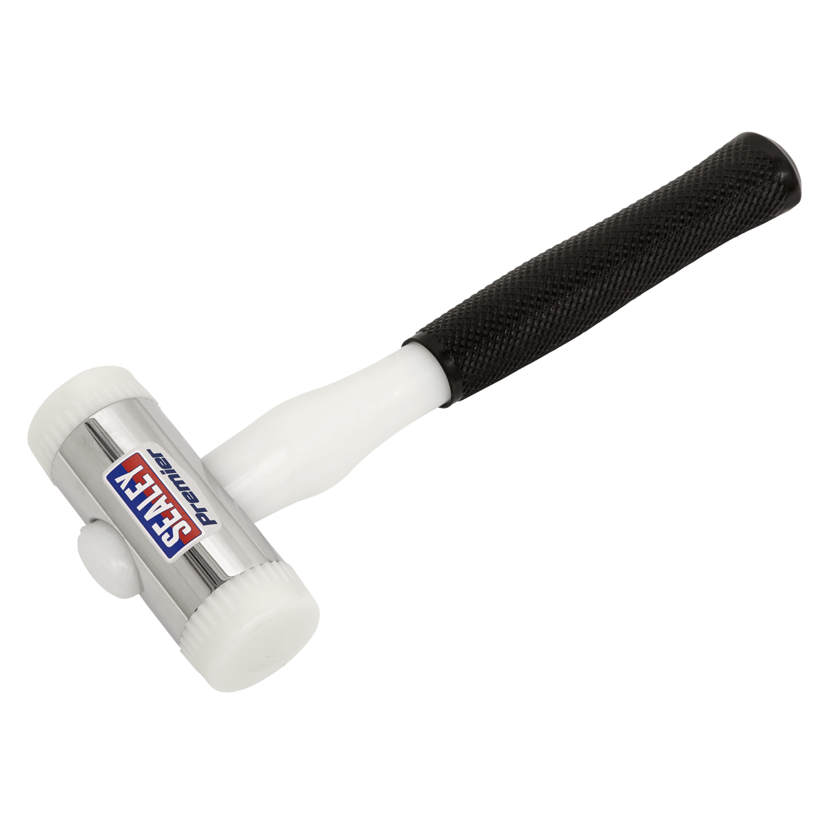 Sealey Durable Nylon Faced Hammer Chrome Plated Zinc Head 1.75lb 0.79kg NFH175