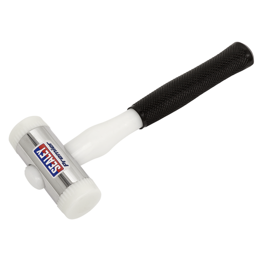 Sealey Durable Nylon Faced Hammer Chrome Plated Zinc Head 1.75lb 0.79kg NFH175
