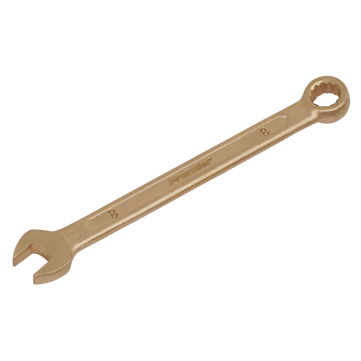 Sealey Combination Spanner Beryllium Copper 8mm Non-Sparking Hand Tool NS002