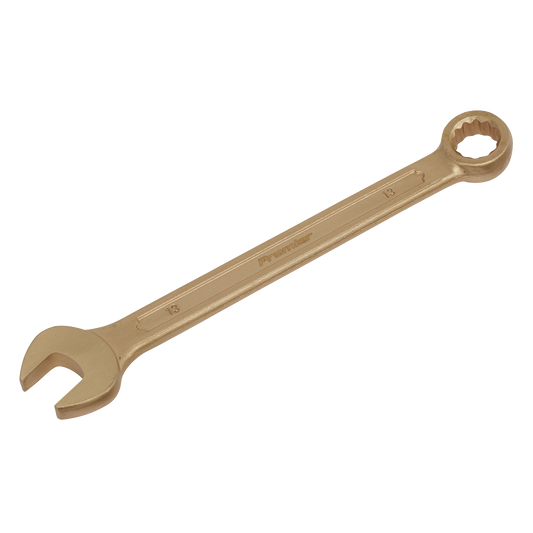 Sealey Combination Spanner Beryllium Copper 13mm Non-Sparking Hand Tool NS005