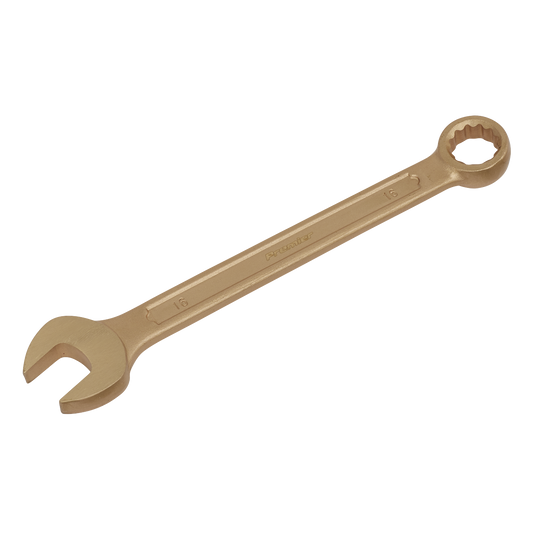 Sealey Combination Spanner Beryllium Copper 16mm Non-Sparking Hand Tool NS007