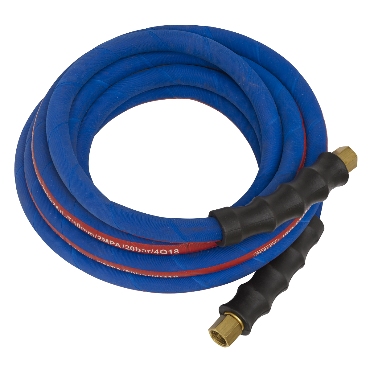 Sealey 5m x Ø10mm Extra Heavy Duty Air Hose With 1/4" BSP Unions AH5R/38