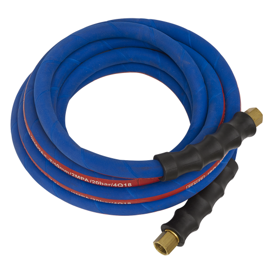 Sealey 5m x Ø10mm Extra Heavy Duty Air Hose With 1/4" BSP Unions AH5R/38