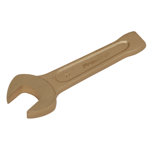Sealey Slogging Spanner Open End 24mm Non-Sparking Beryllium Copper Tool NS018