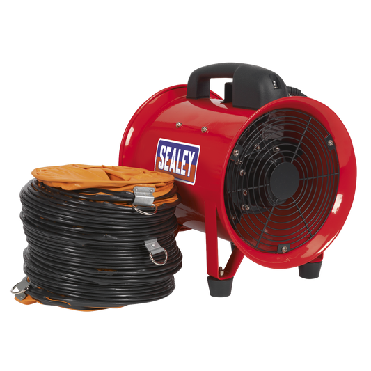 Sealey Portable Ventilator 200mm With 5 Metres Ducting Lightweight VEN200