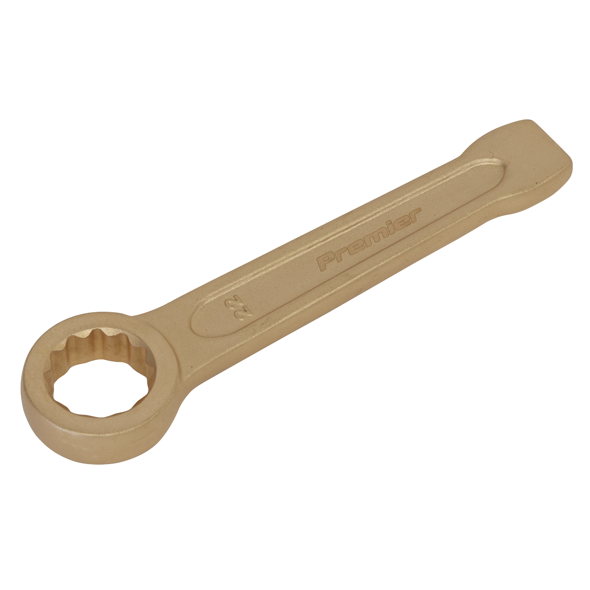 Sealey Slogging Spanner Ring End 22mm Non-Sparking Beryllium Copper Tool NS028