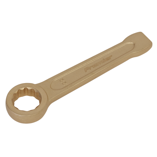 Sealey Slogging Spanner Ring End 22mm Non-Sparking Beryllium Copper Tool NS028