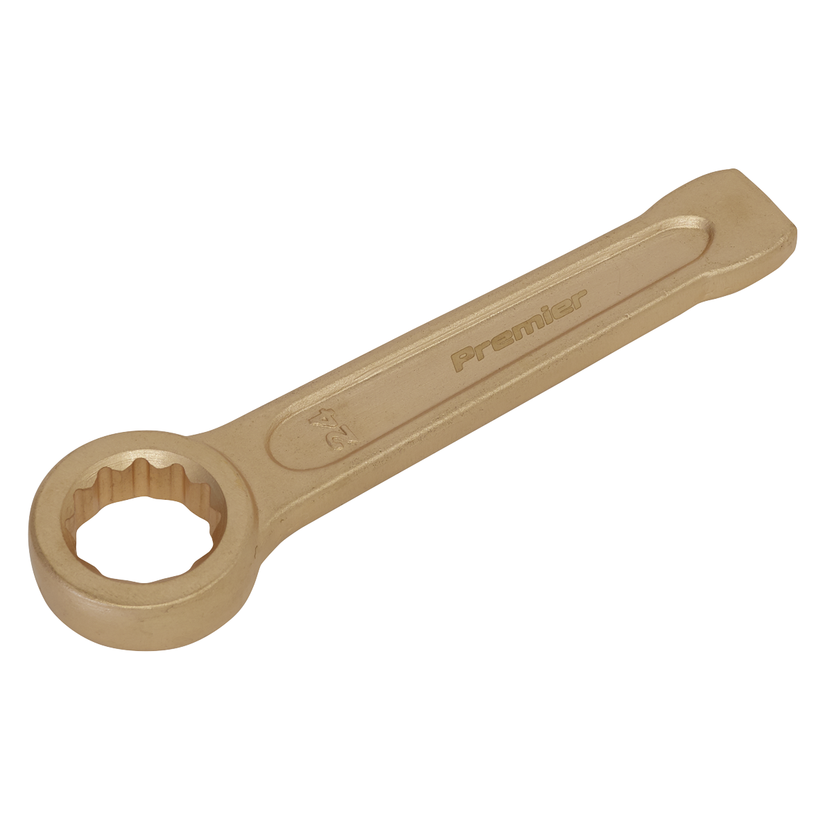 Sealey Slogging Spanner Ring End 24mm Non-Sparking Beryllium Copper Tool NS029