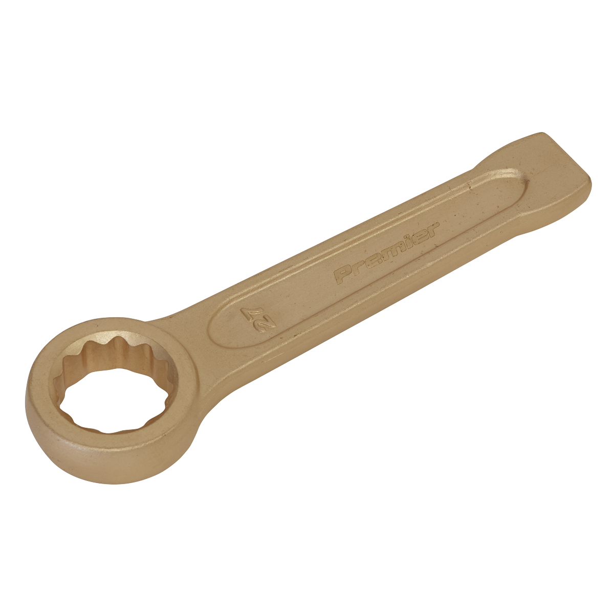 Sealey Slogging Spanner Ring End 27mm Non-Sparking Beryllium Copper Tool NS030
