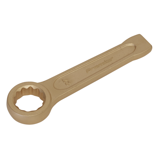 Sealey Slogging Spanner Ring End 27mm Non-Sparking Beryllium Copper Tool NS030