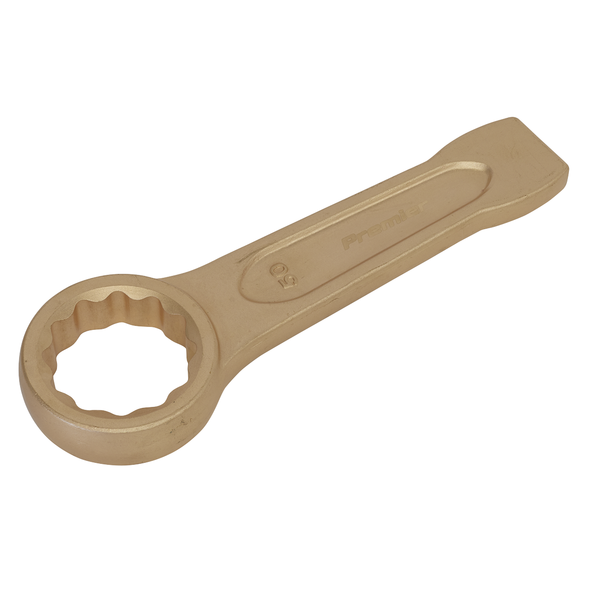 Sealey Slogging Spanner Ring End 50mm Non-Sparking Beryllium Copper Tool NS036