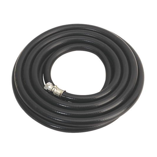 Sealey Air Hose 5m x Ø10mm With 1/4" BSP Swivel Unions Heavy Duty AH5RX/38