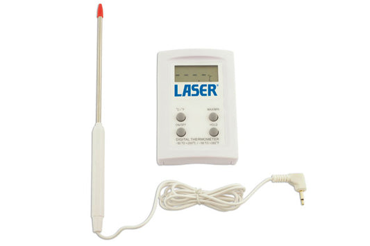 LASER 5573 Digital Thermometer Stainless Steel Probe For A/C System Diagnostics