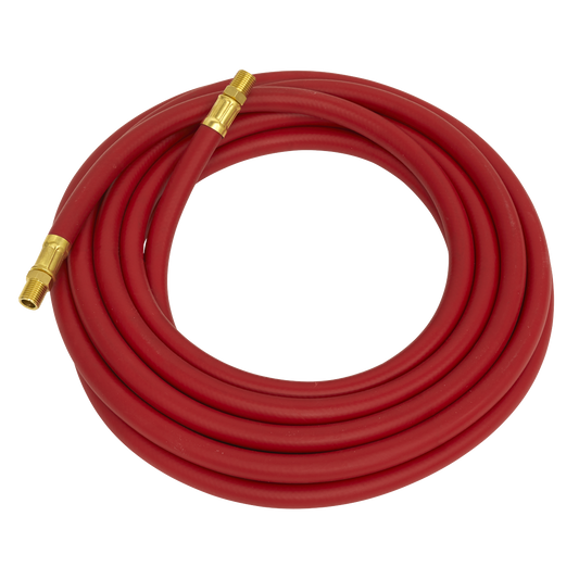Sealey Air Hose 10m Ø8mm With 1/4" BSP Female Swivel Unions Silicone-Free AHC10