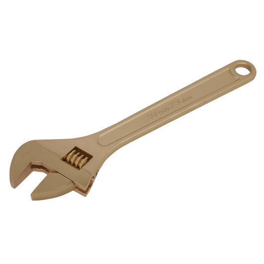 Sealey Adjustable Wrench from Beryllium Copper 300mm Non-Sparking NS068