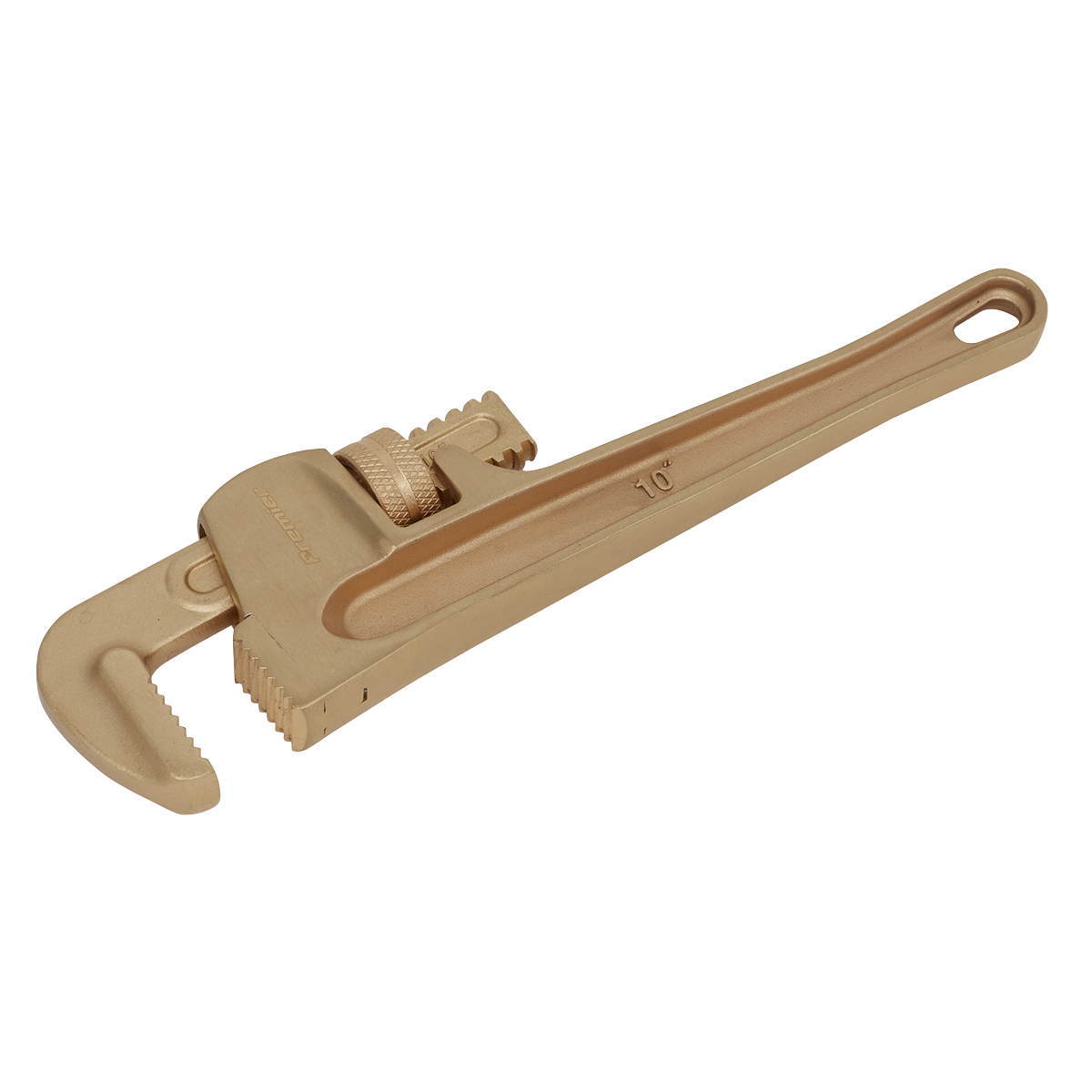 Sealey Pipe Wrench 250mm from Beryllium Copper Non-Sparking Die Forged NS069