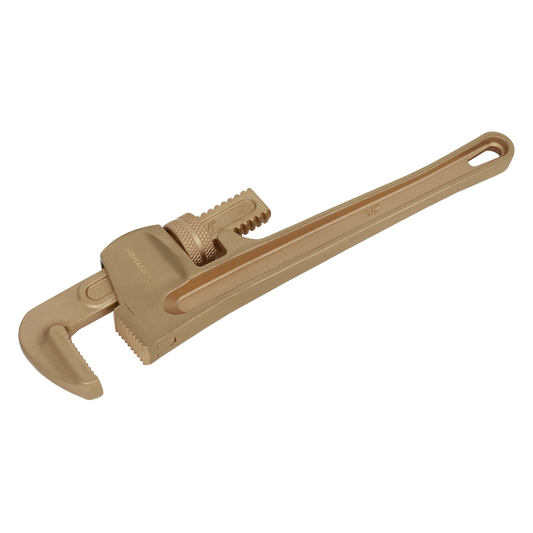 Sealey Pipe Wrench 350mm from Beryllium Copper Non-Sparking Die Forged NS071