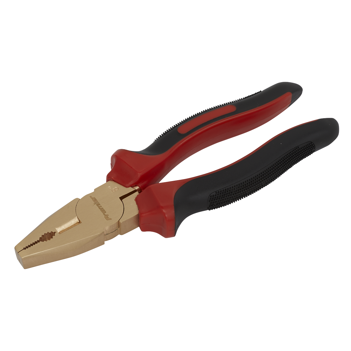 Sealey Combination Pliers Dual Material Handle 200mm Non-Sparking Tool NS072
