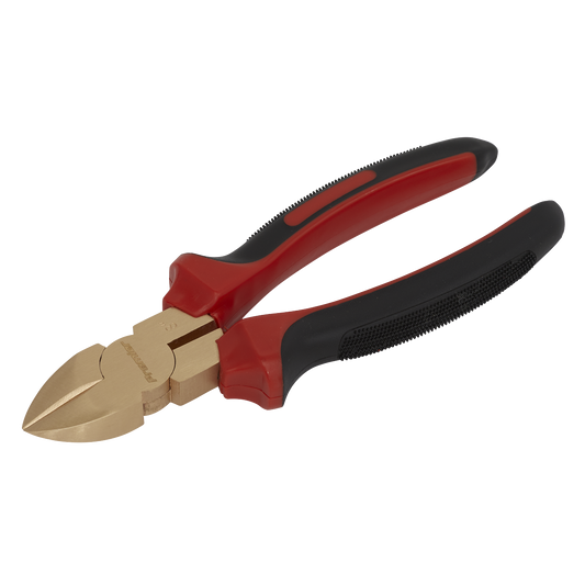 Sealey Diagonal Cutting Pliers Dual Material Handle 200mm Non-Sparking NS073