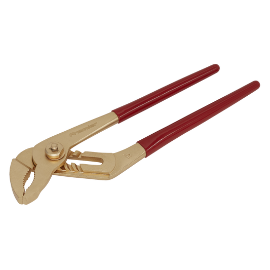 Sealey Water Pump Pliers Beryllium Copper 250mm Non-Sparking Hand Tool NS074